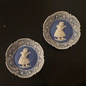 Blue and White Decorative Plates